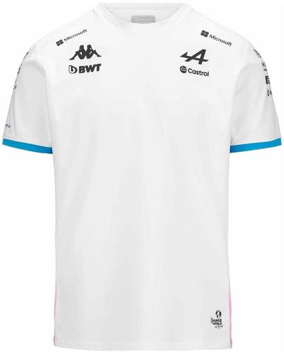 Kappa T-shirt T-Shirt Adiry BWT Alpine F1 Team 2024 - Blanc