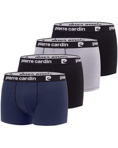 Pierre Cardin Boxers Lot de 4 boxers en coton Classic - Bleu