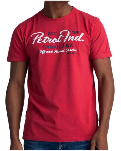 Petrol Industries T-shirt M-1040-TSR601 - Rouge