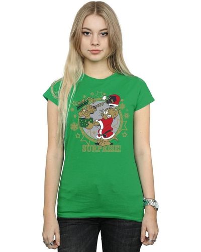Dessins Animés T-shirt Christmas Surprise - Vert
