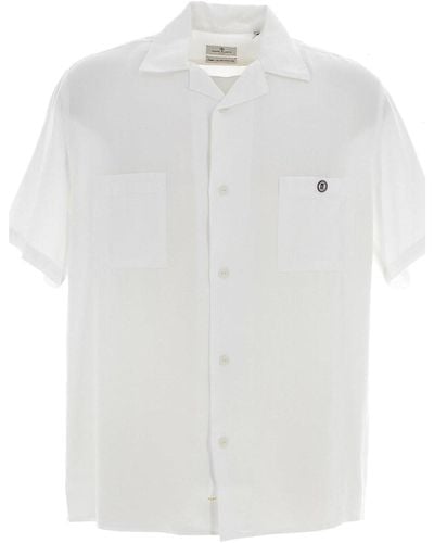 Serge Blanco Chemise Hawai blc mc shirt imp - Blanc