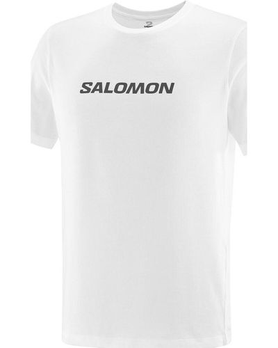 Salomon Chemise SAL LOGO PERF SS TEE M - Blanc