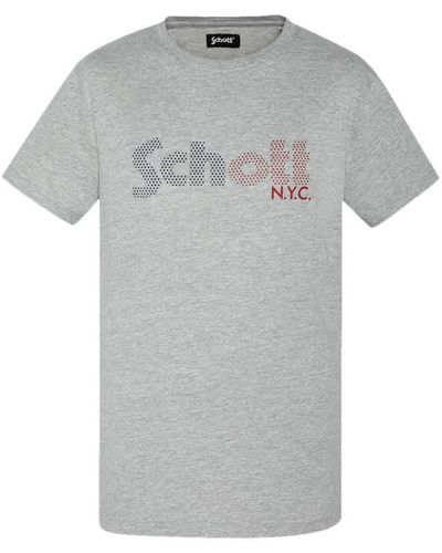 Schott Nyc T-shirt TSSTAR22 - Gris