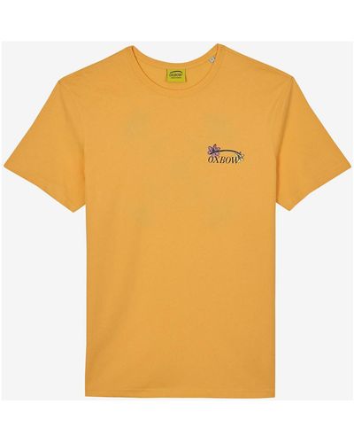 Oxbow T-shirt Tee shirt manches courtes graphique TEREVA - Orange