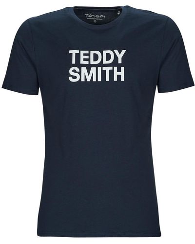 Teddy Smith T-shirt TICLASS BASIC MC - Bleu