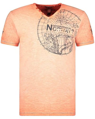 GEOGRAPHICAL NORWAY T-shirt JIMPERABLE - Rose