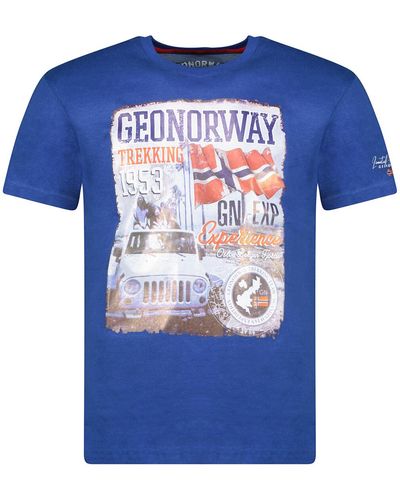 Geo Norway T-shirt SW1959HGNO-ROYAL BLUE - Bleu