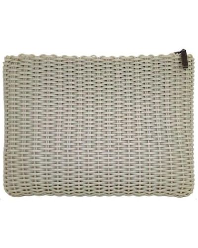 Palorosa Sac à main Sac Clutch Palm - Gris