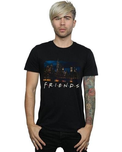 Friends T-shirt New York Skyline Photo - Noir