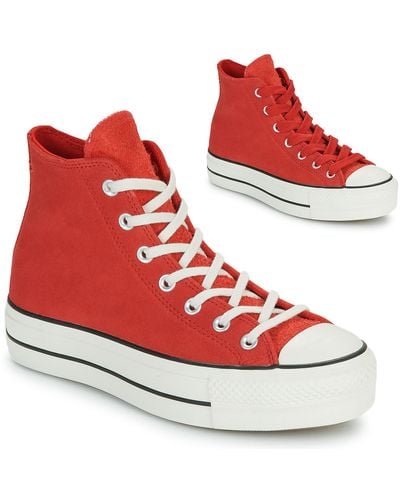 Converse Baskets montantes CHUCK TAYLOR ALL STAR LIFT - Rouge