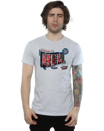Super.natural T-shirt Welcome To Hell - Gris