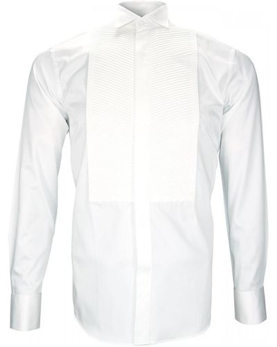 Andrew Mc Allister Chemise chemise a plastron windsor blanc