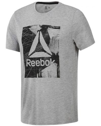 Reebok T-shirt Workout Ready Supremium Graphic - Gris