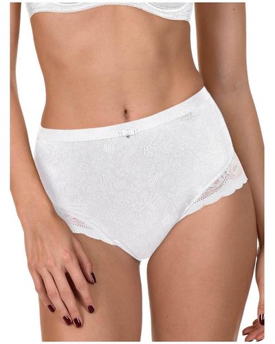 Lisca Culottes & slips Slip taille haute Evelyn - Blanc