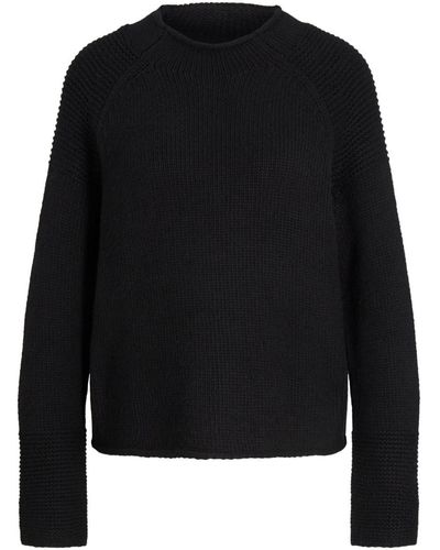 Tom Tailor Pull Pull col maille mousse - Noir