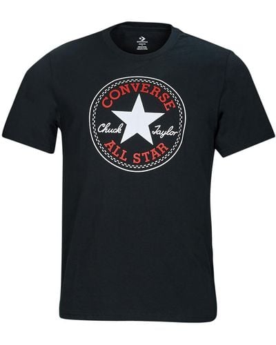 Converse T-shirt GO-TO CHUCK TAYLOR CLASSIC PATCH TEE - Noir