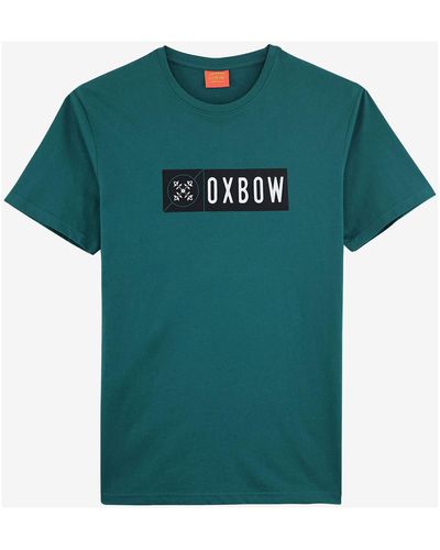 Oxbow T-shirt Tee-shirt manches courtes imprimé P2TELLOM - Vert