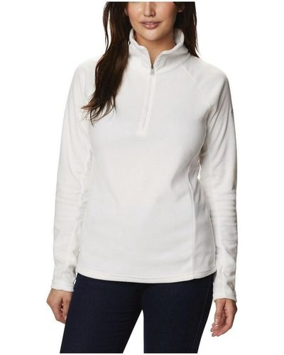 Columbia Sweat-shirt Glacial IV Half Zip Fleece - Blanc