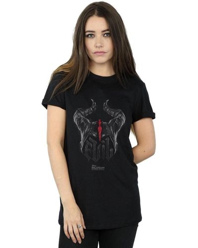 Disney T-shirt Maleficent Mistress Of Evil Evil Horns - Noir