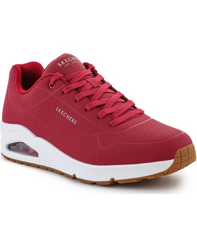 Skechers Baskets basses UNO STAND ON AIR 52458-DKRD - Rouge