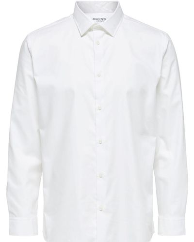 SELECTED Chemise Regethan Classic Overhemd Wit - Blanc