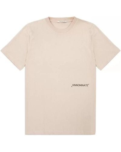 hinnominate T-shirt T-shirt hinnomisé logo beige noir - Neutre