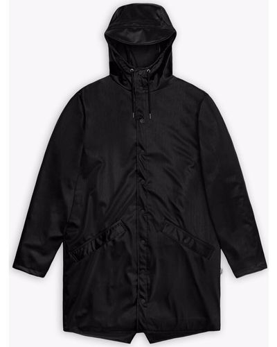 Rains Parka Imperméable Jacket 12020 Black grain-047067 - Noir