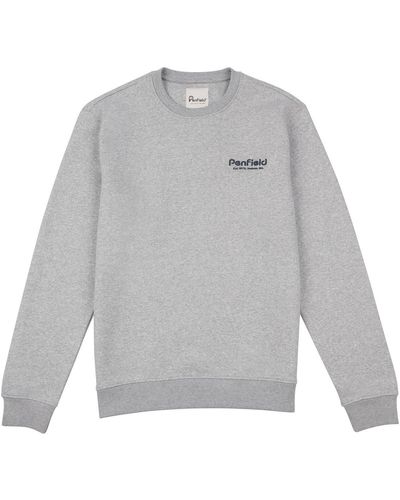 Penfield Sweat-shirt Sweatshirt Hudson Script Crew - Gris