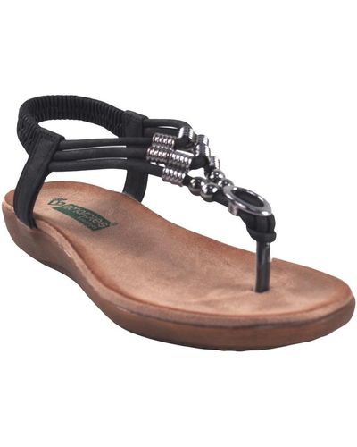 Amarpies Chaussures Sandale 21390 abz noir - Métallisé