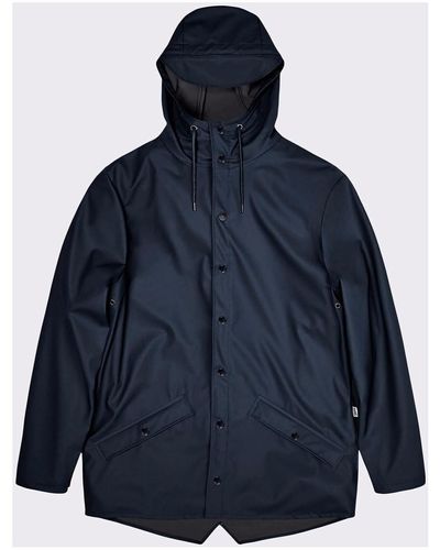 Rains Parka Imperméable Jacket 12010 Navy-044427 - Bleu