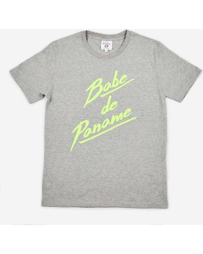 Bons Baisers De Paname T-shirt T Shirt Babe De Paname - Gris