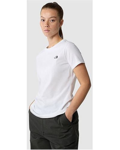 The North Face T-shirt - W S/S SIMPLE DOME SLIM TEE - Blanc