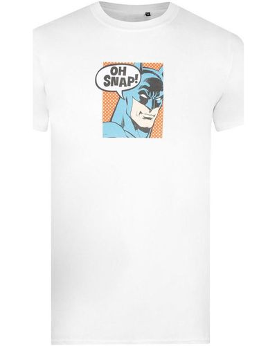 Dc Comics T-shirt Oh Snap! - Blanc