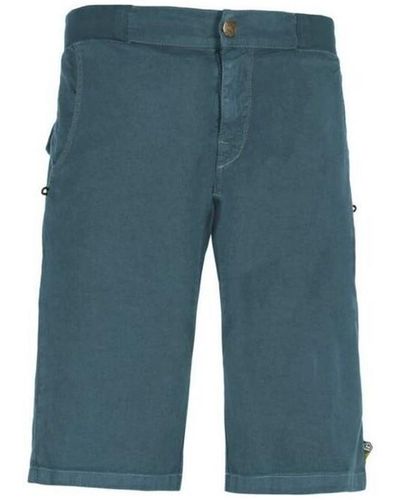E9 Short Shorts Kroc Flax Blue Ceuse - Bleu