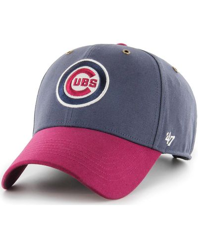 '47 Casquette 47 CAP MLB CHICAGO CUBS CAMPUS MVP VINTAGE NAVY - Rose
