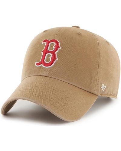 '47 Casquette 47 CAP MLB BOSTON RED SOX CLEAN UP NO LOOP LABEL CAMEL - Multicolore