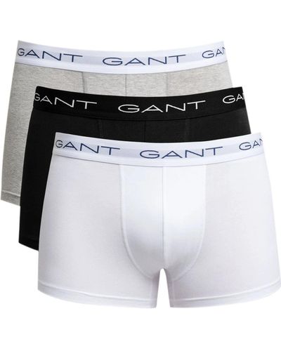 GANT Caleçons Boxer-shorts Lot de 3 Trunk Multicolores - Blanc