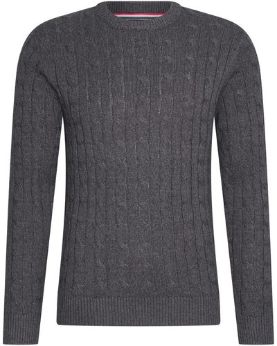 Cappuccino Italia Sweat-shirt Cable Pullover Antraciet - Gris