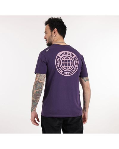 Oxbow T-shirt Tee-shirt manches courtes imprimé P2THOMARA - Violet