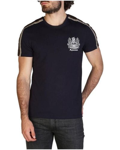 Aquascutum T-shirt - qmt017m0 - Bleu