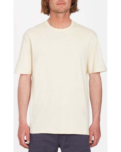 Volcom T-shirt Camiseta Stone Blanks Whitecap Grey - Blanc