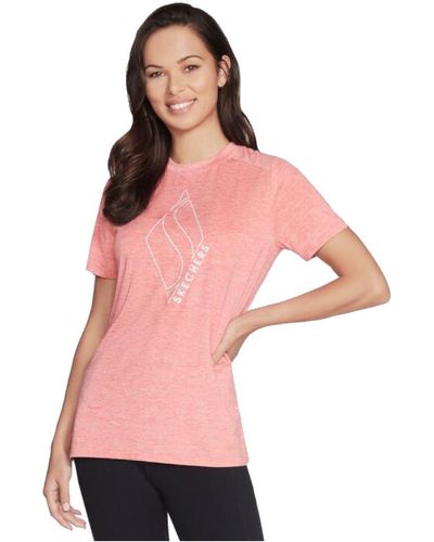 Skechers T-shirt Diamond Blissful Tee - Rose