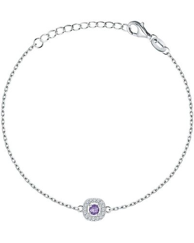 Cleor Bracelets Bracelet en Argent 925/1000 et Oxyde Violet - Métallisé