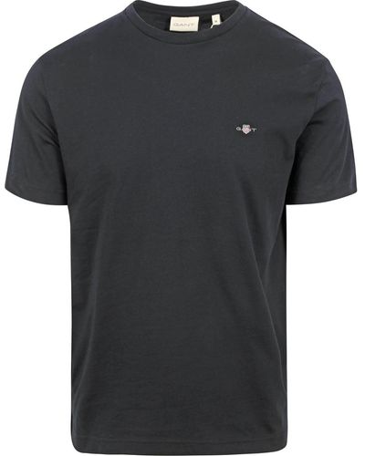 GANT T-shirt T-shirt Shield Logo Noir