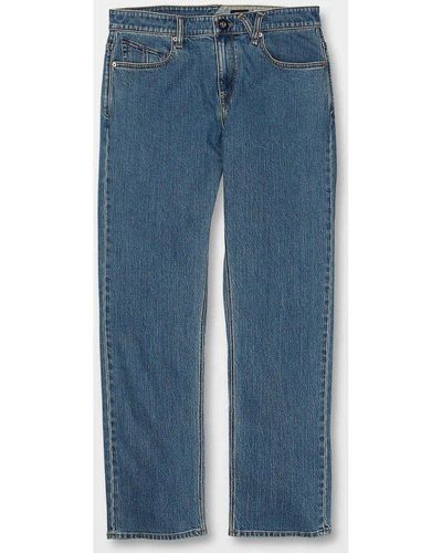 Volcom Jeans Vaqueros Solver Denim - Aged Indigo - Bleu