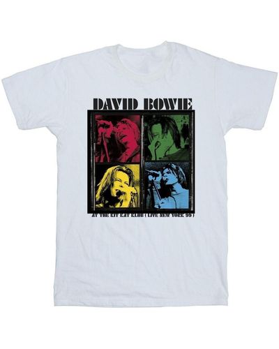 David Bowie T-shirt At The Kit Kat Club Pop Art - Blanc