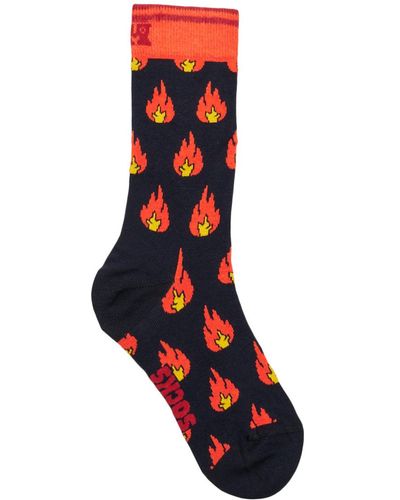 Happy Socks Chaussettes hautes FLAMME - Bleu