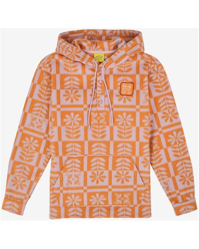 Oxbow Sweat-shirt Sweat polaire à capuche enfilable P2SELMA - Orange