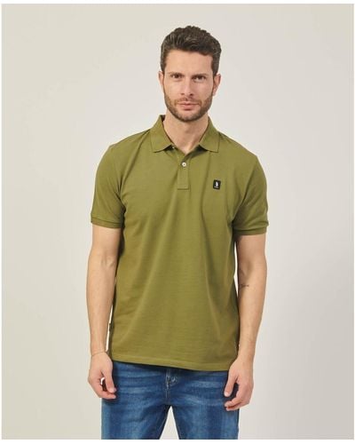Refrigue T-shirt Polo avec patch logo - Vert