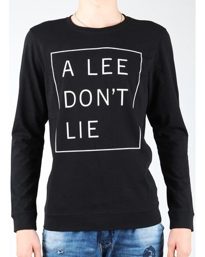 Lee Jeans T-shirt Don`t Lie Tee LS L65VEQ01 - Noir